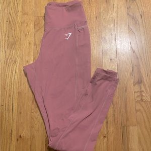 GYMSHARK PINK LEGGINGS WITH POCKETS SIZE MEDIUM